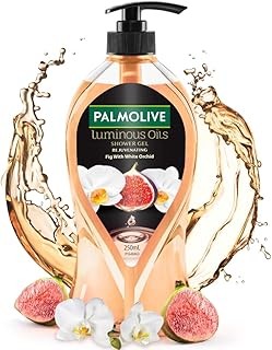 Palmolive Luminous Oil Rejuvenating Body Wash,750ml Pump Bottle, 100% Natural Fig Oil & White Orchid Extracts For Soft & Radiant Skin, PH Balanced Bodywash, Free Of Parabens And Silicones