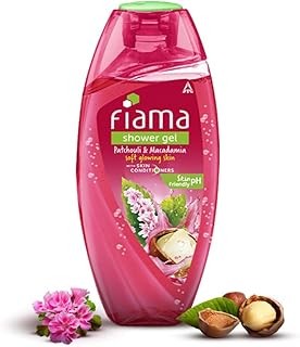 Fiama Body Wash Shower Gel Patchouli & Macadamia, 250ml, Body Wash for Women & Men with Skin Conditioners For Soft, Glowing Skin, Suitable for All Skin Types