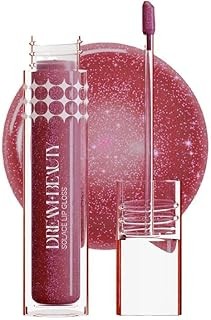 Dream Beauty Solace Lip Gloss | Non-sticky tinted collagen lip gloss with Hyaluronic Acid and Vitamin E for Hydrated, Plump and Smooth Lips | Luxurious Application Long-Lasting Soft and Fuller Lips |