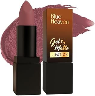 Blue Heaven Get Matte Lipstick | Soft Matte Finish and Lightweight Formula | Intense Pigment | Long-Lasting Lipsticks For Women | 602 | 4GM